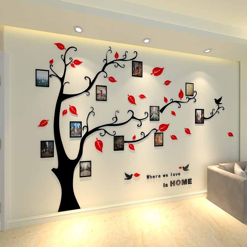 3D Acrylic Photo Tree Wall Stickers