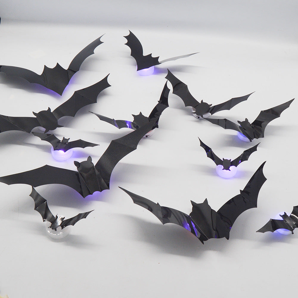 LED night light bat festival party flashing wall stickers