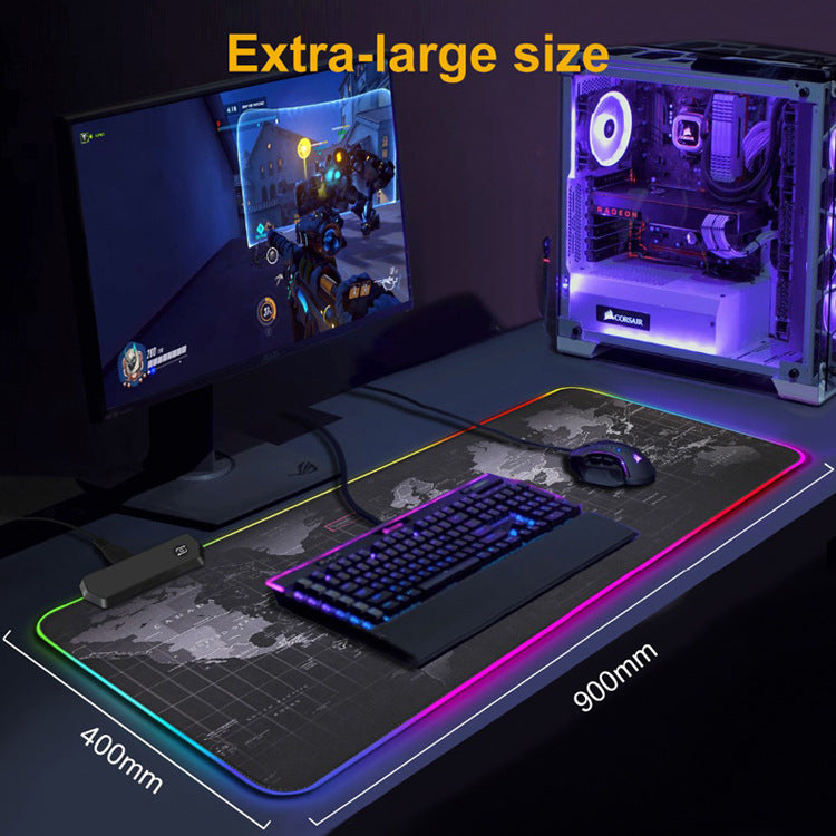 RGB Illuminated Gaming Mouse Pad