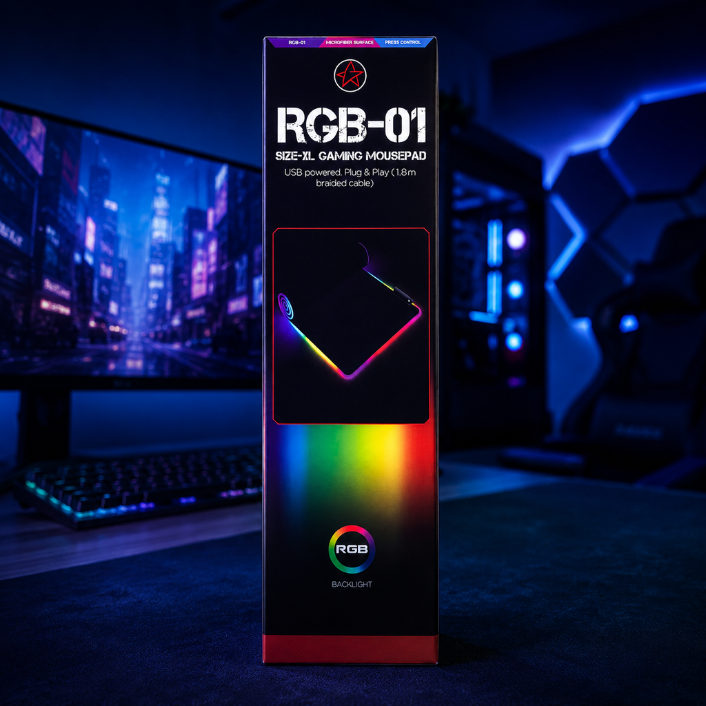 RGB Illuminated Gaming Mouse Pad